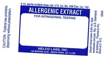 5 mL Stock Intradermal - Nelco 5 mL Stock Concentrate Intradermal